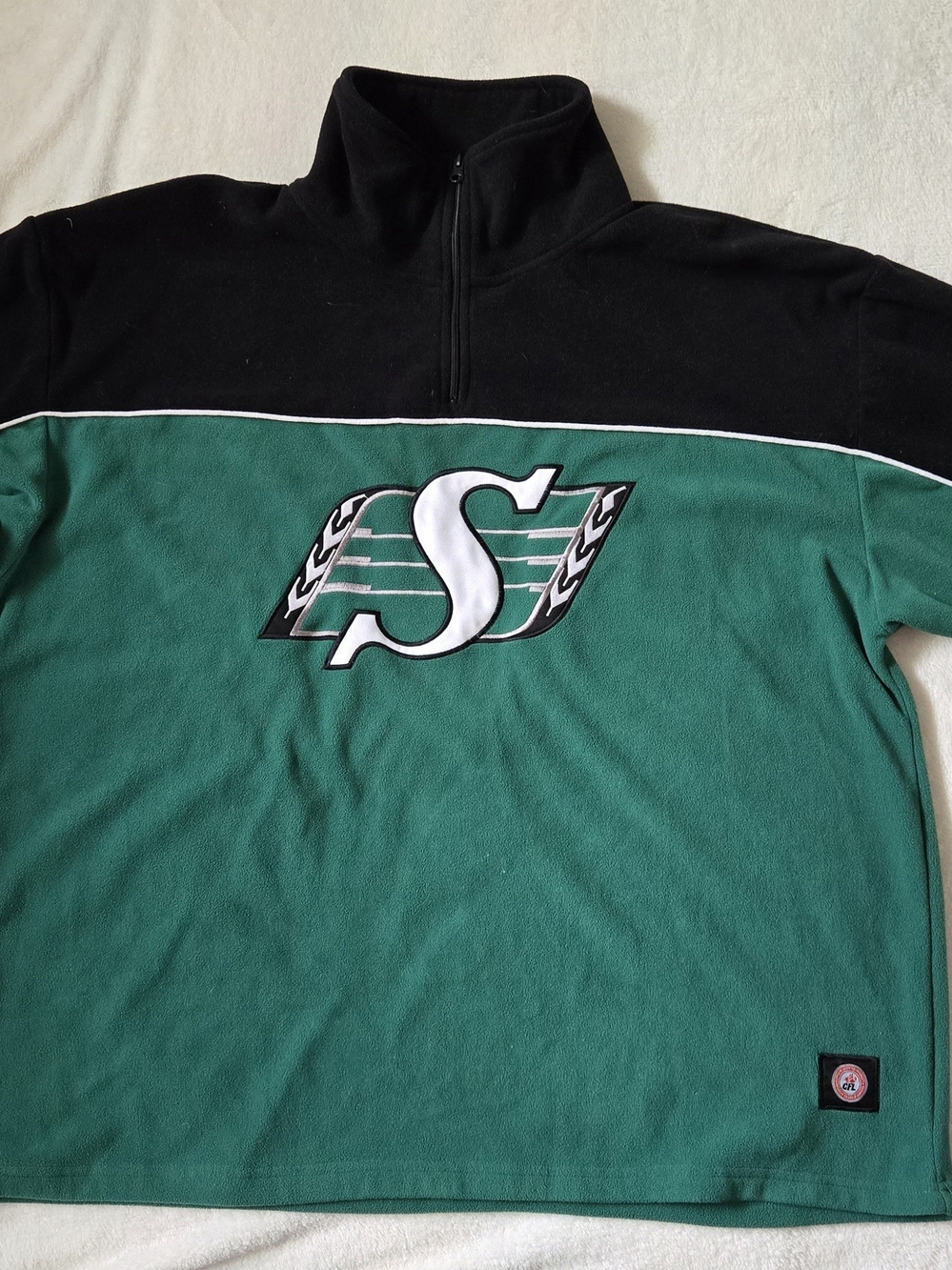 Men's Saskatchewan Roughrider Quarter-Zip Fleece